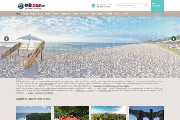 BookYourTravel theme site design template sample