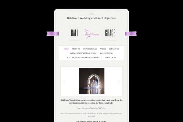 baligracewedding.com site used Just-married-parent