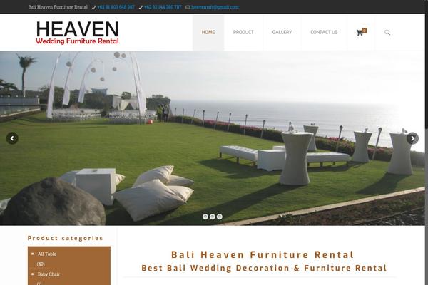 baliheavenfurniturerental.com site used Balimediadesign