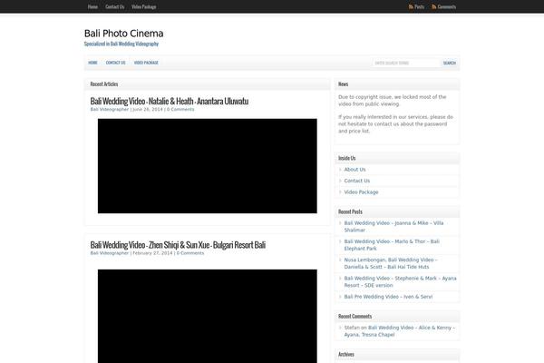 WP-Clear theme site design template sample