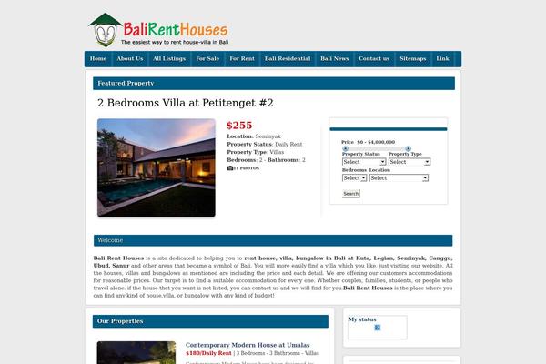 balirents theme websites examples