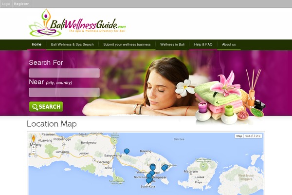 Vantage theme site design template sample