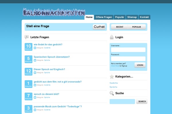 Wp-Answers-Blue theme websites examples
