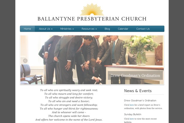 ballantynepresbyterian.org site used Basic-church-theme