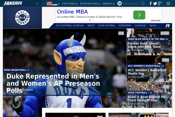 Fansided_v4 theme site design template sample
