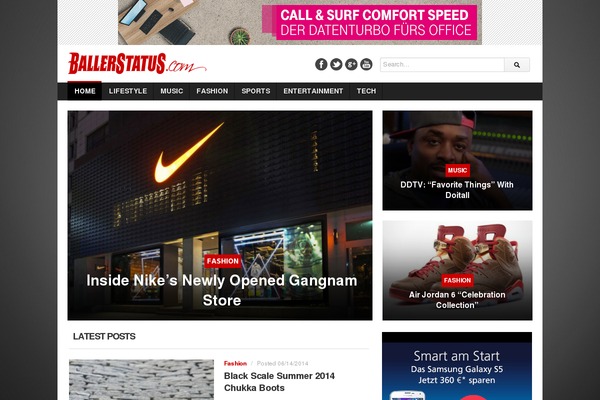 Squaretype theme site design template sample