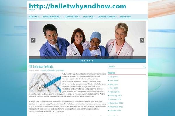 Healthy theme site design template sample