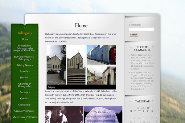 Memoir theme site design template sample
