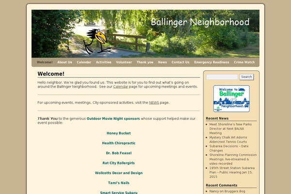 Weaver theme site design template sample