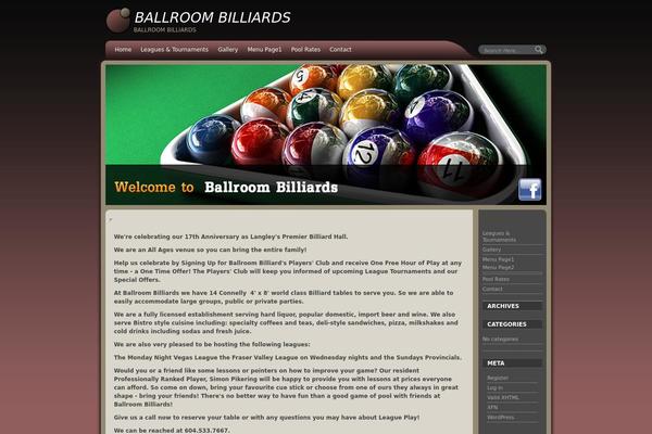 Evening Shade theme site design template sample
