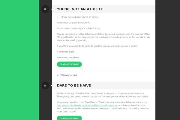 Writr theme site design template sample