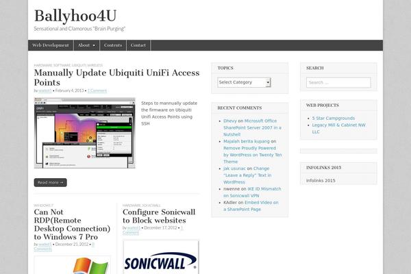 Magazine Basic theme site design template sample
