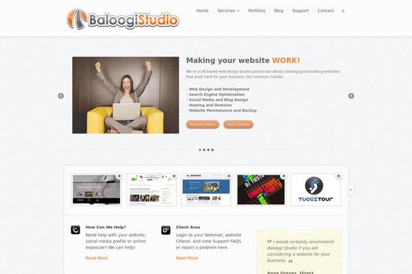 Denali theme site design template sample