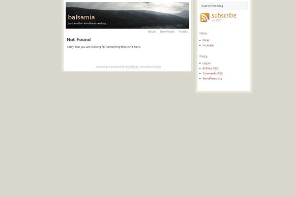 Exile theme site design template sample