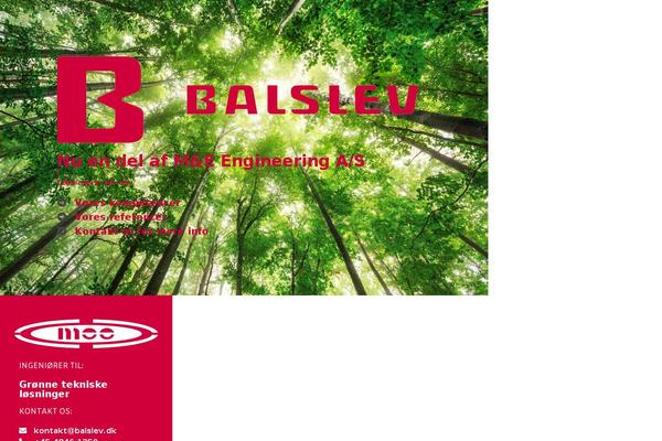 balslev.dk site used Bonzai