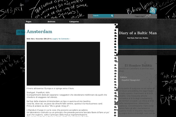 Black Board theme site design template sample