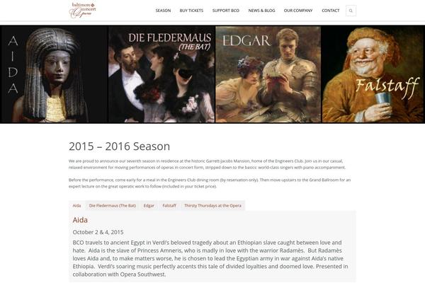 baltimoreconcertopera.com site used Creatika-wp