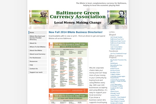 baltimoregreencurrency.org site used WP-Andreas01