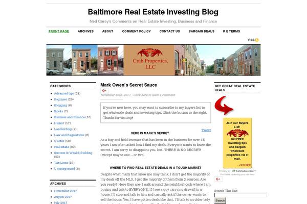 Cutline 3 Column Split theme site design template sample