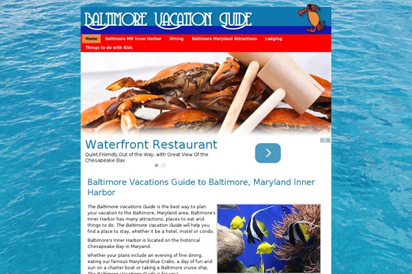 Baltimore theme site design template sample