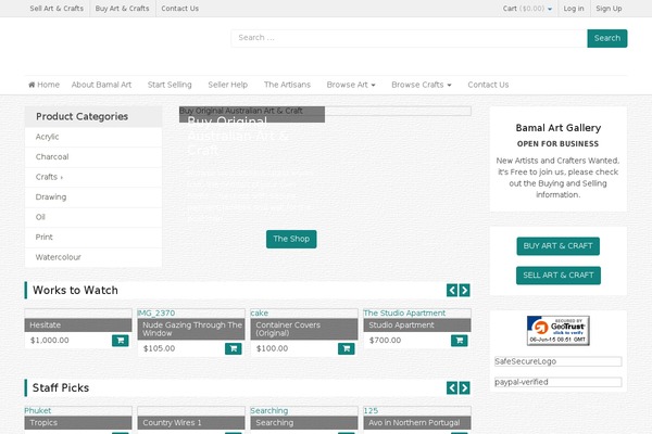 bamalart.com.au site used Dokan