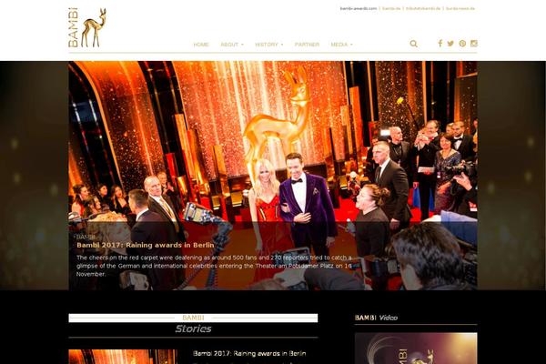 bambi-awards.com site used Bambi