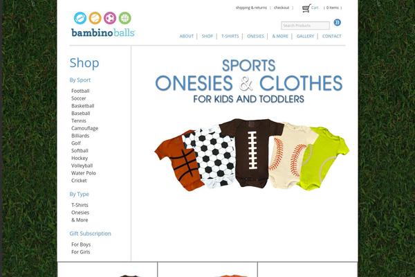Bambino theme site design template sample