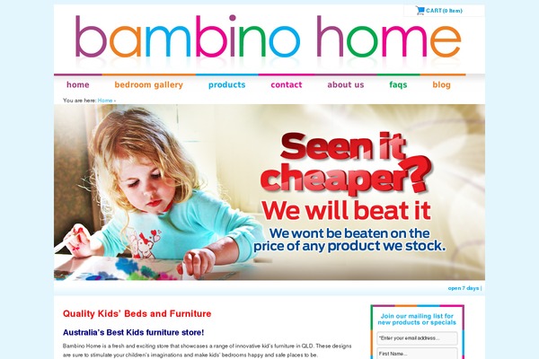 bambinohome.com.au site used Bambino