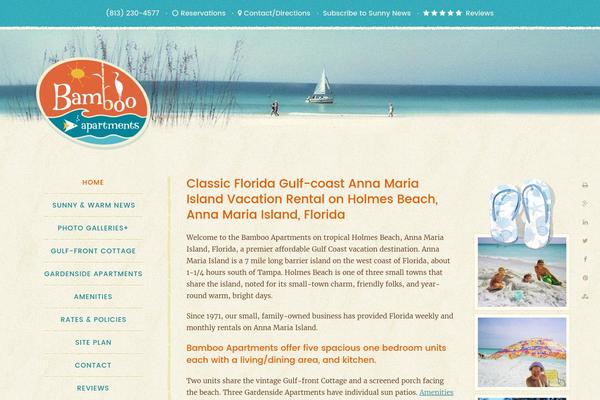 Bamboo theme site design template sample