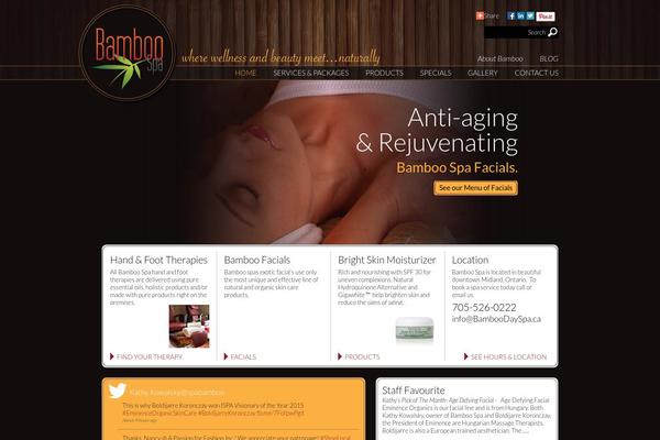 Bamboo theme site design template sample