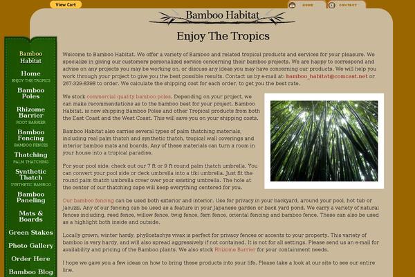 Bamboo theme site design template sample