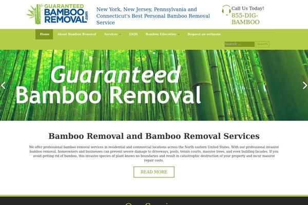 Bamboo theme site design template sample