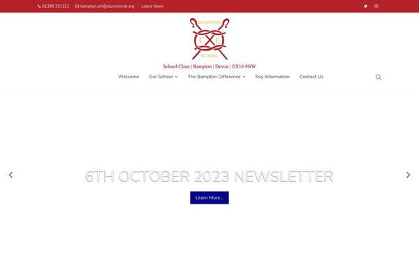 bamptonschool.org site used Education-base-pro