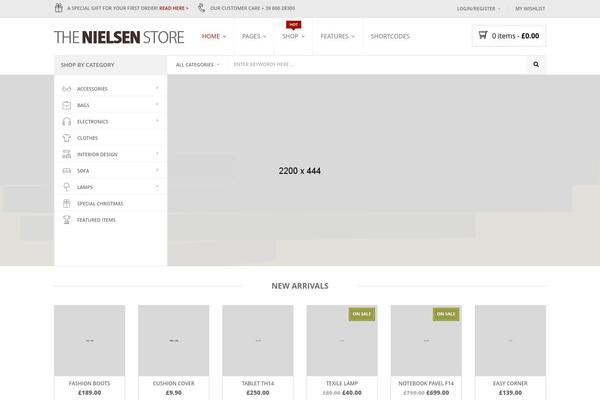 Nielsen theme site design template sample