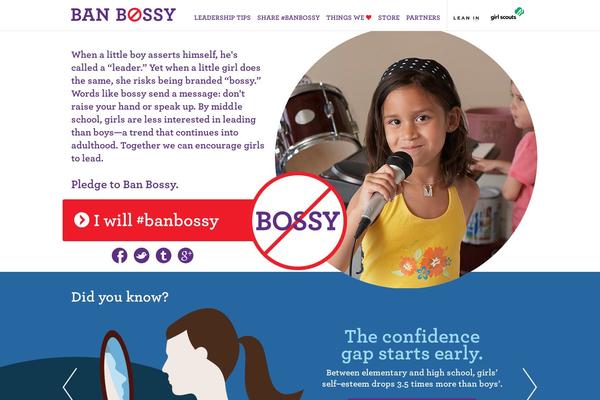 banbossy.com site used Leanin