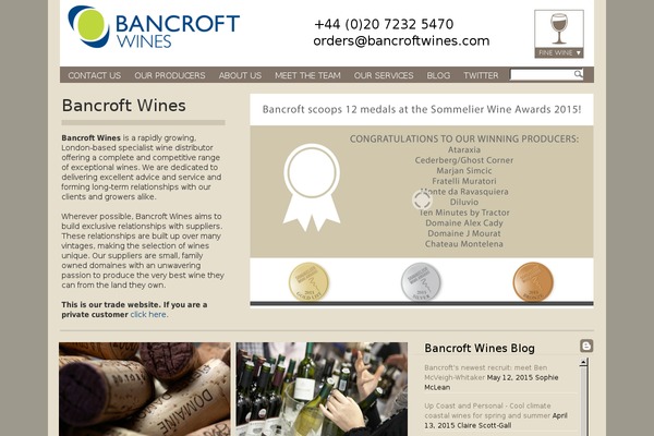 bancroftwines.com site used Bancroft