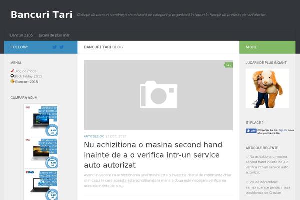Hueman theme site design template sample