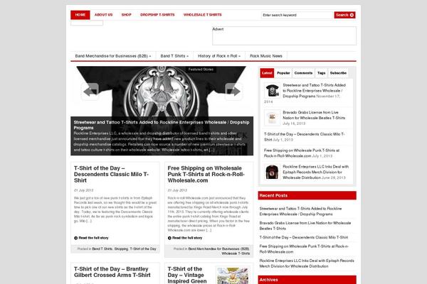 Gazette theme site design template sample