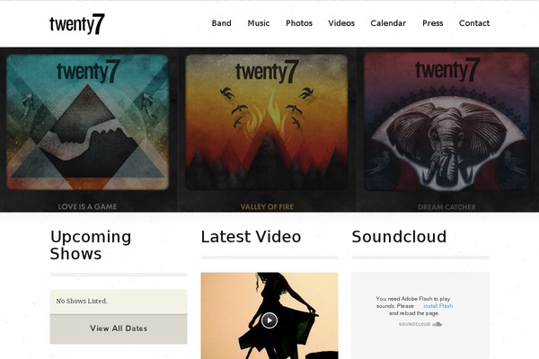 Soundstage theme site design template sample