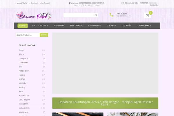 Handystore theme site design template sample