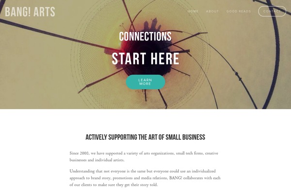 Radius theme site design template sample