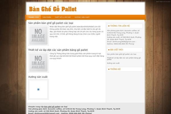 Finie theme site design template sample