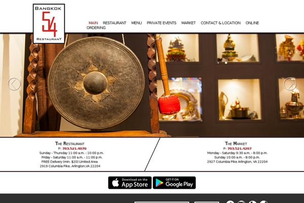 Bangkok theme site design template sample
