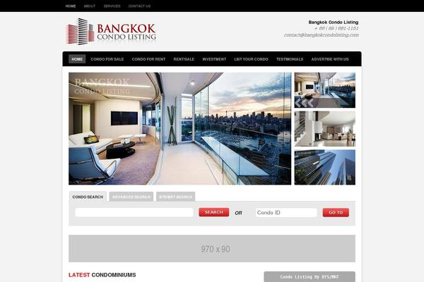 Estate theme site design template sample