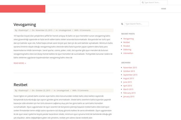 Responsive Brix theme site design template sample