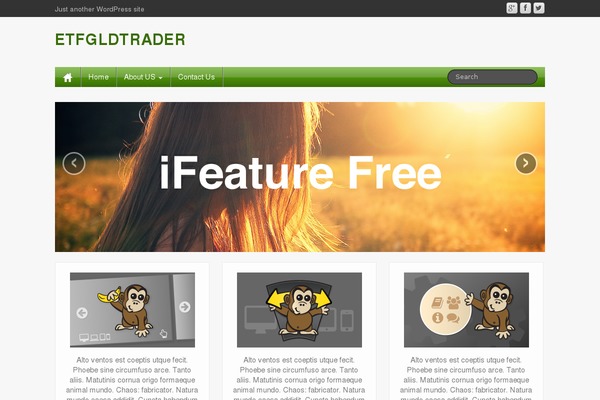 iFeature theme site design template sample