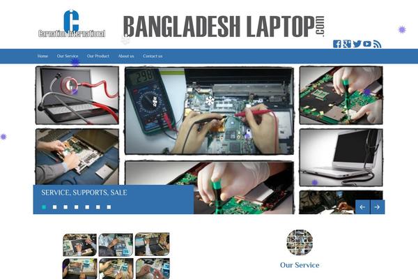 Tanzanite theme site design template sample