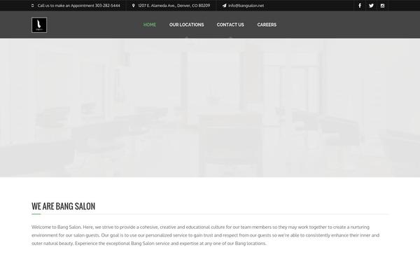 Barber theme site design template sample
