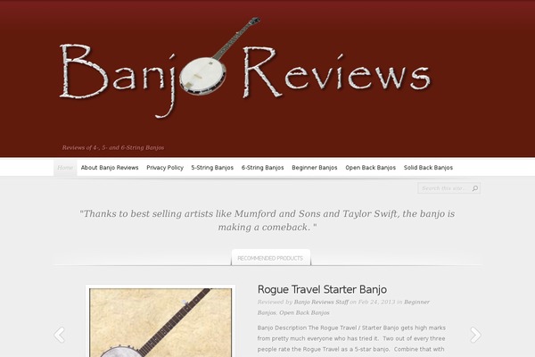 InReview theme site design template sample