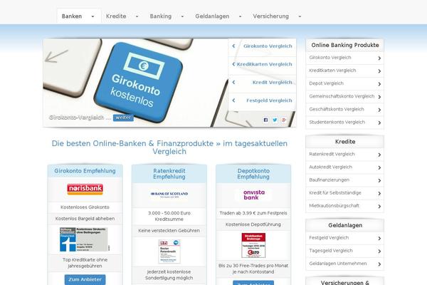 Horizons theme site design template sample